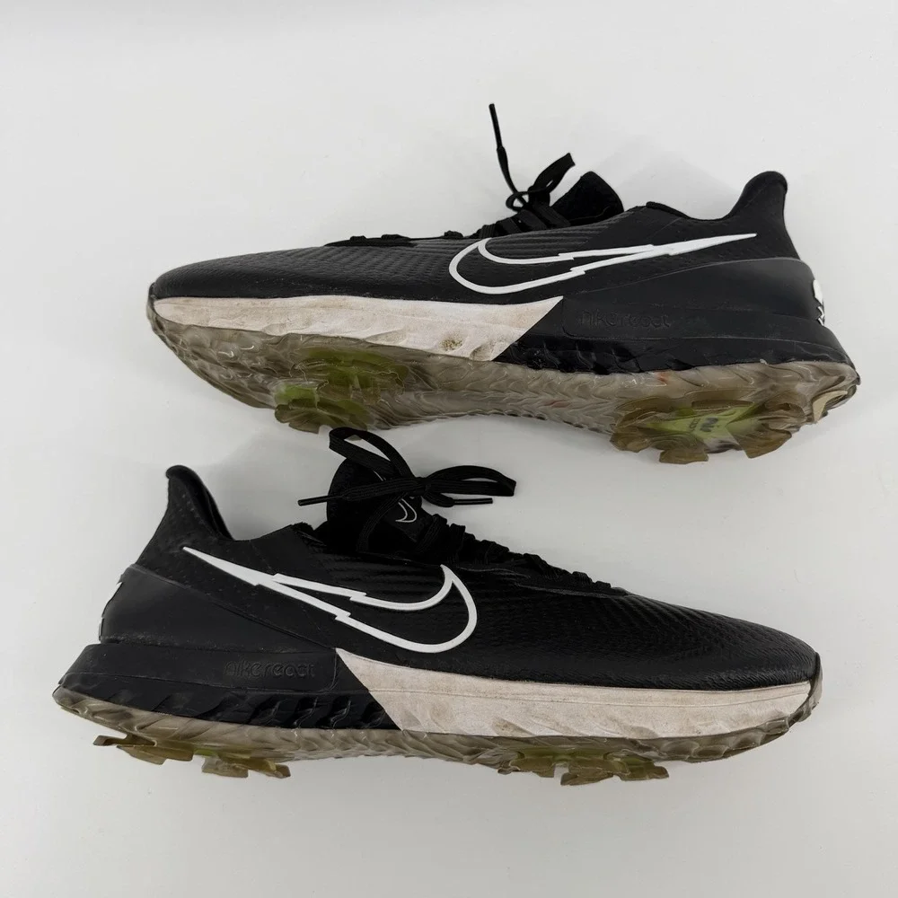 Nike Air Zoom Infinity Tour‎ Flyknit Golf Shoes Men's 11 Black Spikes ct0540-077
